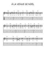 Téléchargez la tablature de la musique Traditionnel-A-la-venue-de-Noel en PDF